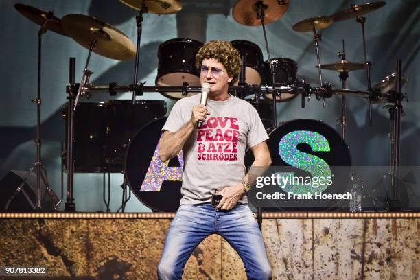 German comedian Atze Schroeder performs live during his show at the Tempodrom on January 20, 2018 in Berlin, Germany.