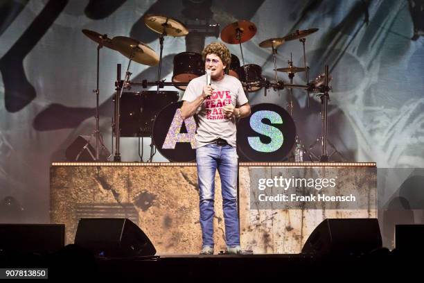 German comedian Atze Schroeder performs live during his show at the Tempodrom on January 20, 2018 in Berlin, Germany.