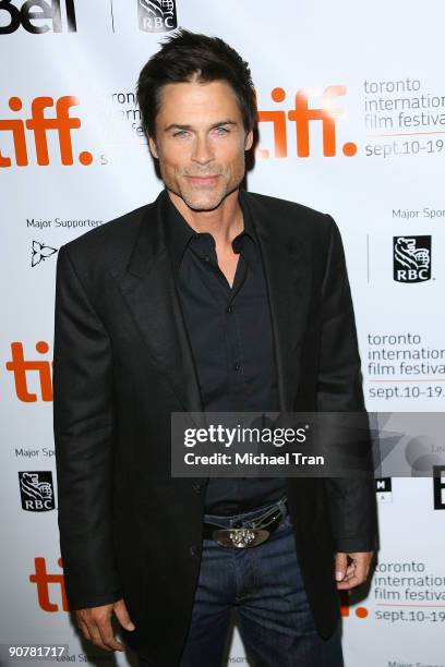 Actor Rob Lowe arrives to the "Invention Of Lying" premiere during the 2009 Toronto International Film Festival held at The Elgin on September 14,...