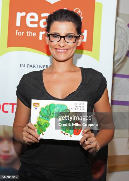Singer attends Nelly Furtado attends the launch of Jumpstart's 2009 Read For The Record Campaign at the Borough of Manhattan Community College on...
