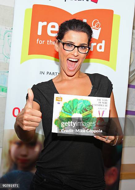 Singer attends Nelly Furtado attends the launch of Jumpstart's 2009 Read For The Record Campaign at the Borough of Manhattan Community College on...