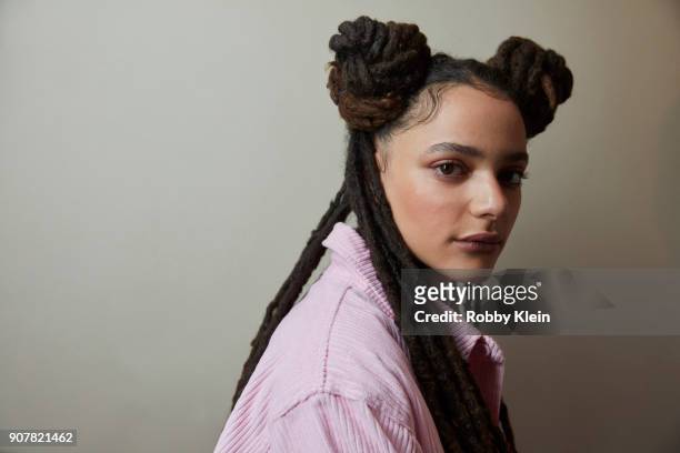 Sasha Lane from the film 'Hearts Beat Loud' poses for a portrait at the YouTube x Getty Images Portrait Studio at 2018 Sundance Film Festival on...
