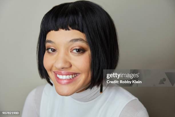 Kiersey Clemons from the film 'Hearts Beat Loud' poses for a portrait at the YouTube x Getty Images Portrait Studio at 2018 Sundance Film Festival on...