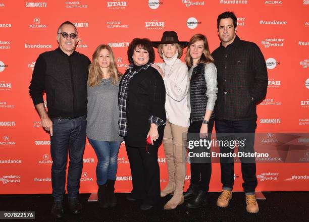 Director/Producer Susan Lacy, Producer Jessica Levin, Sundance Film Festival Director John Cooper, Actress Jane Fonda, Producer Emma Pildes and Actor...