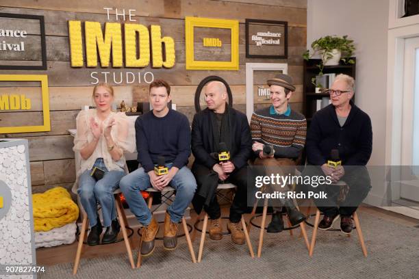 Chloe Sevigny, Craig William Macneill, Bryce Kass, Denis O'Hare, and Jeff Perry of 'Lizzie' attend The IMDb Studio and The IMDb Show on Location at...