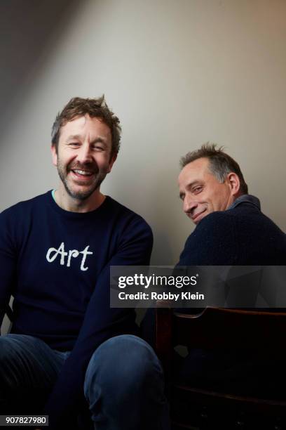 Actor Chris O'Dowd and Director Jesse Peretz from the film 'Juliet, Naked' pose for a portrait in the YouTube x Getty Images Portrait Studio at 2018...