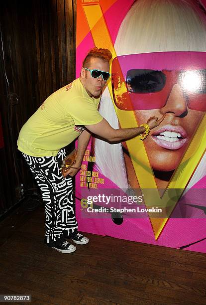 Blogger Perez Hilton attends Lady Gaga and the launch of V61 hosted by V Magazine, Marc Jacobs and Belvedere Vodka on September 14, 2009 in New York...