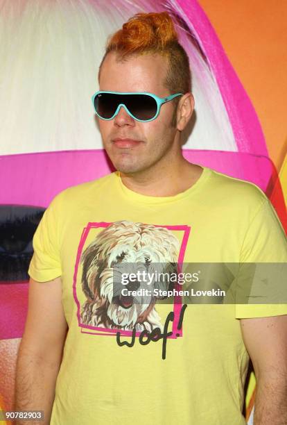 Blogger Perez Hilton attends Lady Gaga and the launch of V61 hosted by V Magazine, Marc Jacobs and Belvedere Vodka on September 14, 2009 in New York...