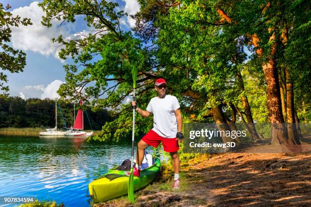 holiday at wigry lake in masuria land, poland - masuria stock pictures, royalty-free photos & images