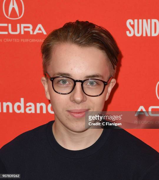 Actor Ed Oxenbould attends the 'Wildlife' Premiere during the 2018 Sundance Film Festival at Eccles Center Theatre on January 20, 2018 in Park City,...
