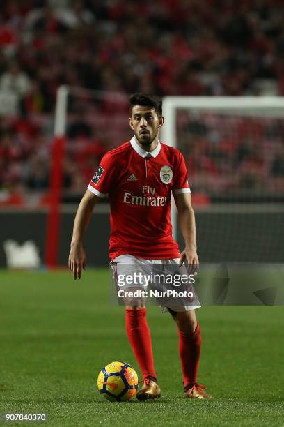 Benficas midfielder Pizzi from Portugal during the Premier League 2017/18 match between SL Benfica v GD Chaves, at Luz Stadium in Lisbon on January...