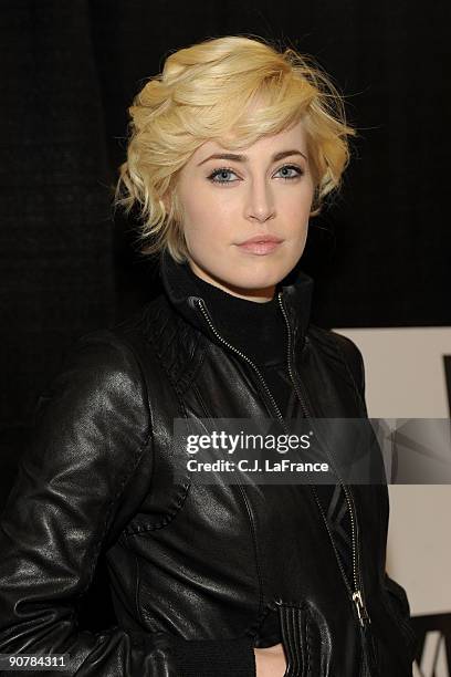 Actress Charlotte Sullivan arrives at the "Creative Coalition and MakingOf.com" dinner party during the 2009 Toronto International Film Festival held...
