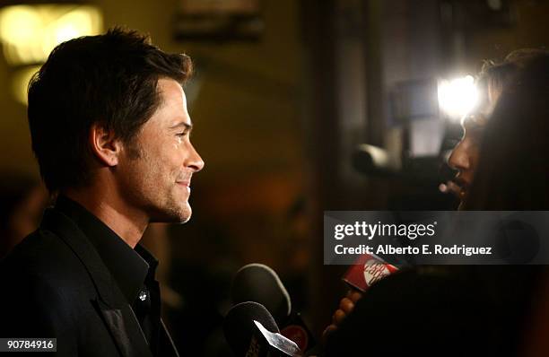 Actor Rob Lowe arrives at the "The Invention of Lying" screening during the 2009 Toronto International Film Festival held at the Visa Screening Room...