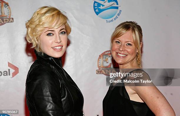 Actress Charlotte Sullivan and Actress Kristin Booth arrive at the "Glorious 39" screening after party during the 2009 Toronto International Film...