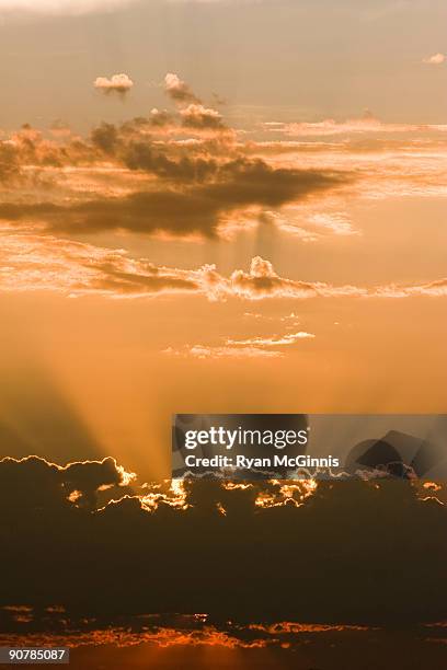 sun rays - every cloud has a silver lining stock pictures, royalty-free photos & images