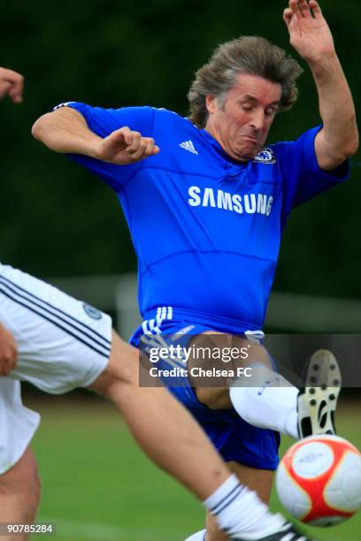 Chelsea's Garry Stanley makes a tackle during a Chelsea Old Boys match at the club's Cobham training ground on September 14, 2009 in Cobham, England....