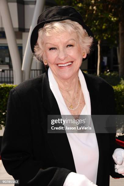 Actress Elaine Stritch attends the 2009 Creative Arts Emmy Awards at Nokia Theatre LA Live on September 12, 2009 in Los Angeles, California.