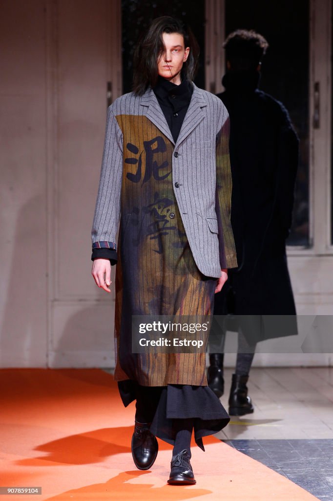 Yohji Yamamoto : Runway - Paris Fashion Week - Menswear F/W 2018-2019
