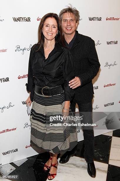 Director Julie Taymor and composer Elliot Goldenthal attend Apparition and Vanity Fair's US rremiere Of "Bright Star" at The Paris Theatre on...