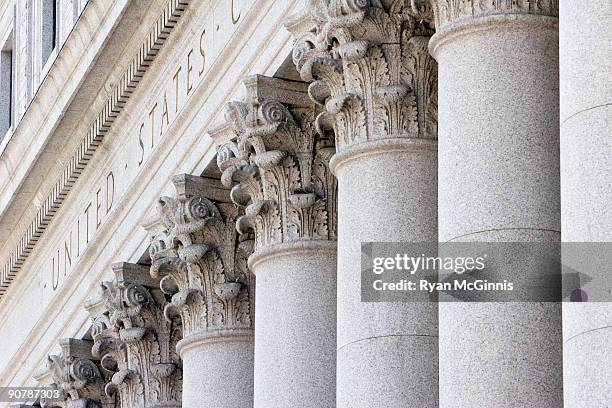 new york supreme court pillars - us supreme court fotografías e imágenes de stock
