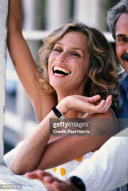 Supermodel Lauren Hutton at a press conference announcing the release of Starflight: The Plane That Couldn't Land a TV movie. March 20, 1983 press...