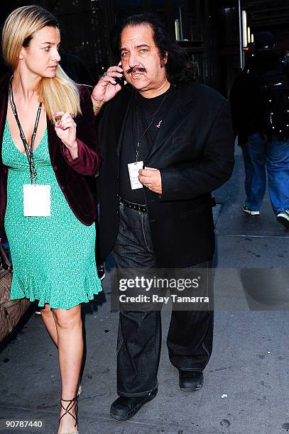 Television personality and adult film star Ron Jeremy walks through Bryant Park on September 14, 2009 in New York City.