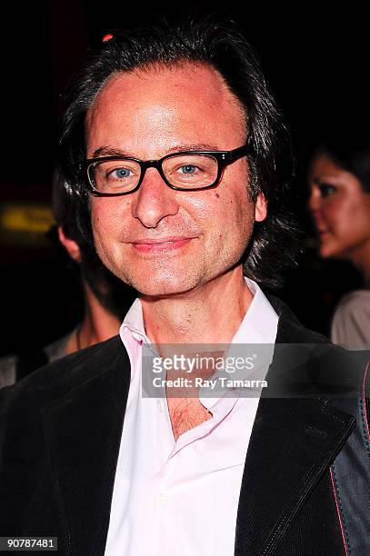 Actor Fisher Stevens enters the New York State Armory on September 14, 2009 in New York City.