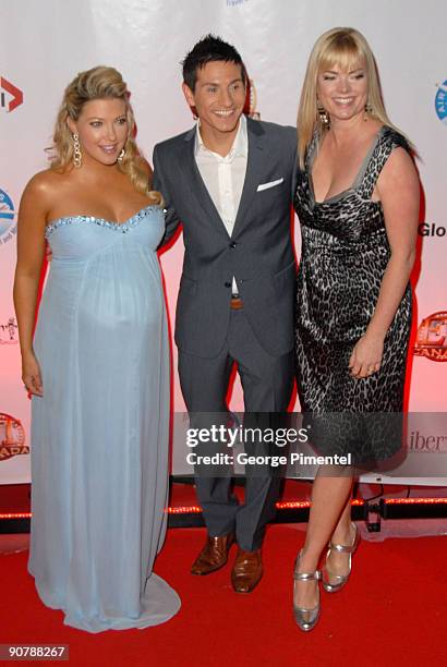 Canada producer Tamara Simoneau, Rick Campanelli and Cheryl Hickey attend ET Canada's Festival Central 2009 World Premiere Gala Of "Chloe" at 144...