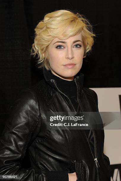 Actress Charlotte Sullivan arrives at the "Creative Coalition and MakingOf.com" dinner party during the 2009 Toronto International Film Festival held...