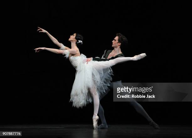 Matthew Ball as Albrecht and Yasmine Naghdi as Giselle in the Royal Ballet's production of Peter Wright's adaptation of Marius Petipa's Giselle at...