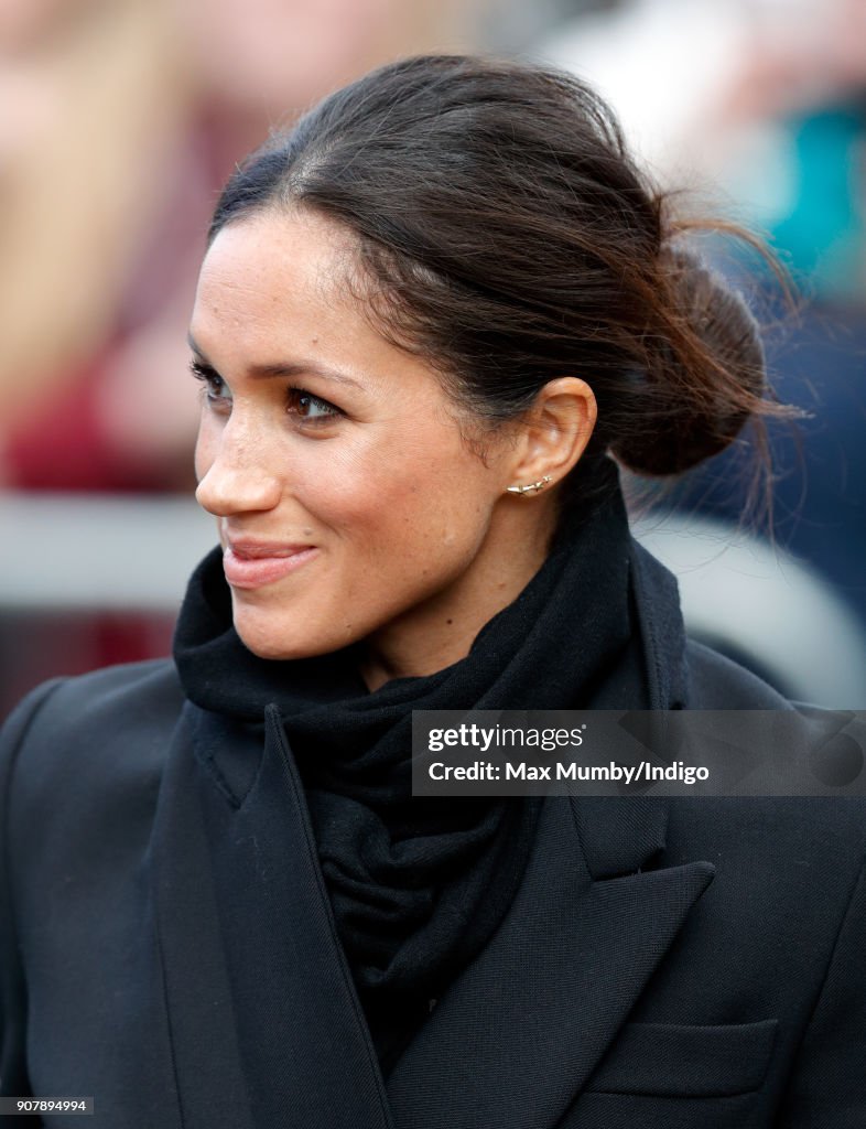 Prince Harry And Meghan Markle Visit Cardiff Castle