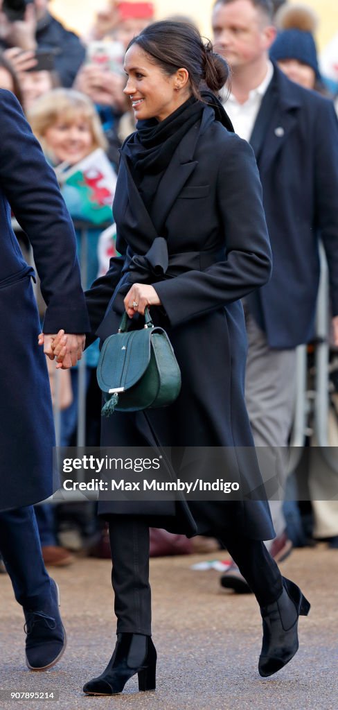 Prince Harry And Meghan Markle Visit Cardiff Castle