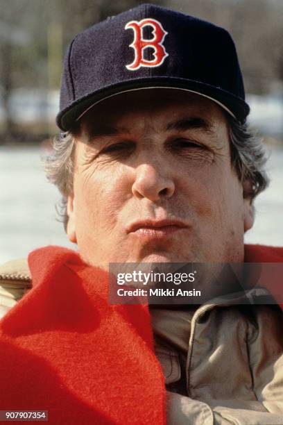 Actor Danny Aiello poses between takes of filming 'Once Around' in New Hampshire in 1991.