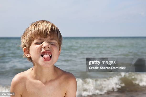 making faces at the beach - erie pennsylvania fotografías e imágenes de stock