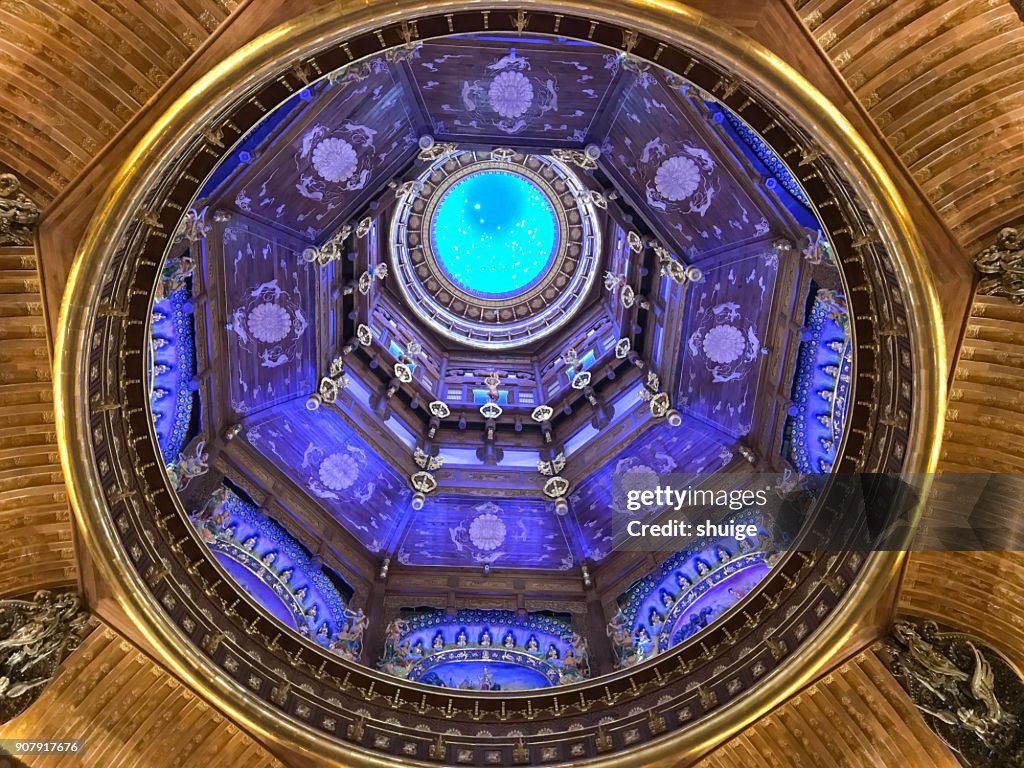 Lingshan Buddha scenic spot,The roof of the Sanskrit palace