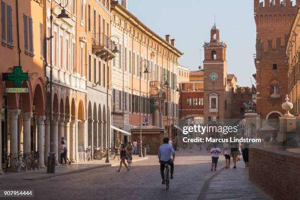 central ferrara, italy - ferrara stock pictures, royalty-free photos & images