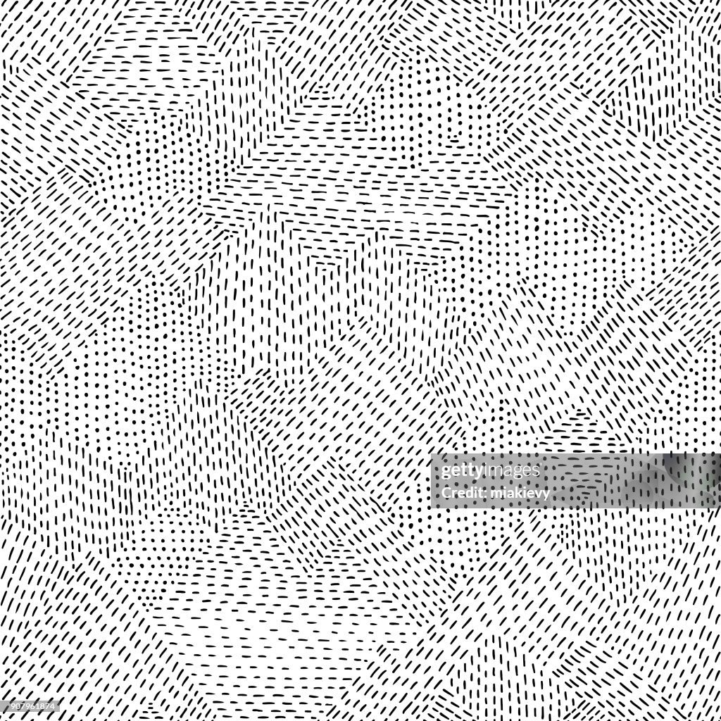 Nahtlose Linie hand gezeichnete Muster