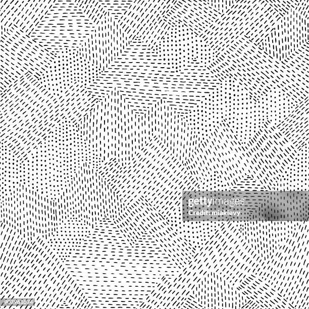 ilustrações de stock, clip art, desenhos animados e ícones de seamless line hand drawn pattern - terra