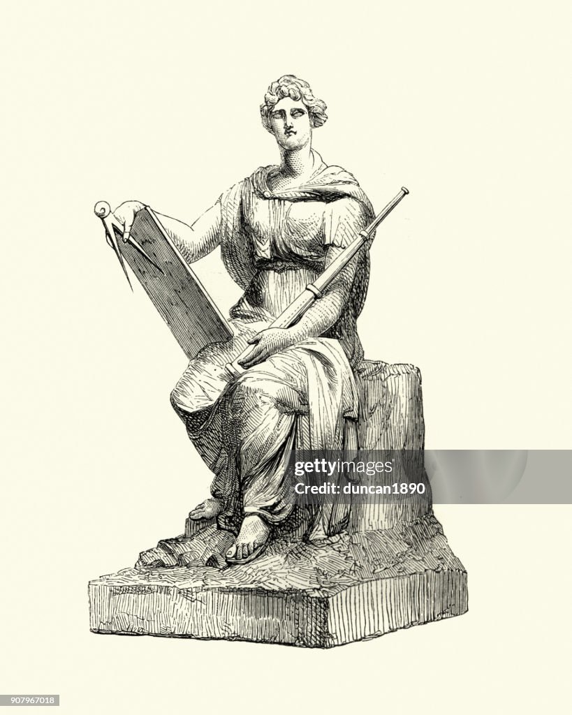 Statue representing science