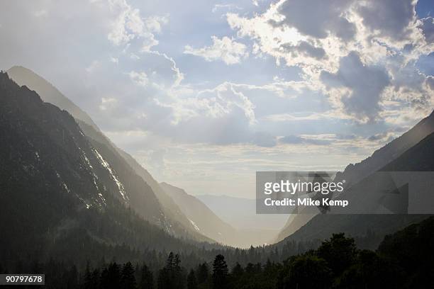 mountain valley - alta utah stock pictures, royalty-free photos & images