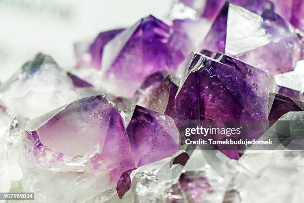 amethyst - gemology stock-fotos und bilder