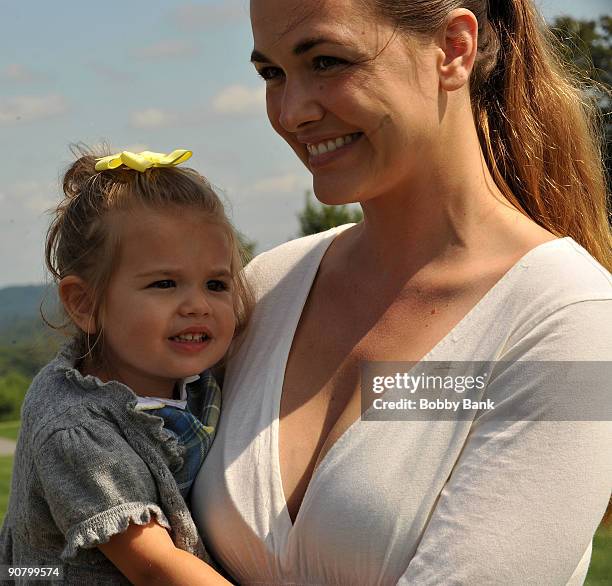 Kai Madison Trump and Vanessa Trump attends the 3rd annual Eric Trump Foundation Golf Invitational at the Trump National Golf Club Westchester on...
