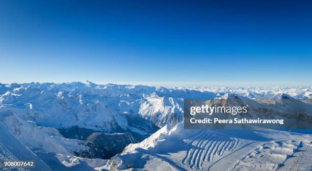 kitzsteinhorn mountain - kaprun stock pictures, royalty-free photos & images