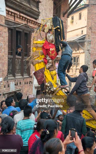 Bisket Bisket Jatra Festival Celebrated In Nepal Photos and Premium High Res ...