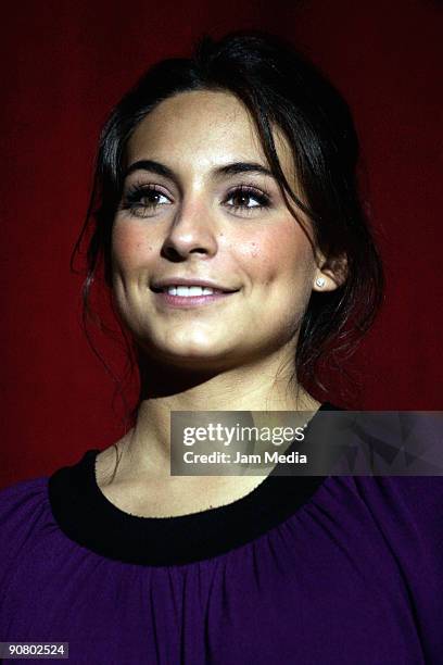 Actress Ana Brenda attends a Mujeres Asesinas Series conference at the Voila Restaurant on September 14, 2009 in Mexico City, Mexico.