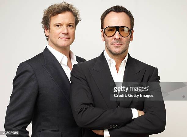 Actor Colin Firth and director Tom Ford from the film 'A Single Man' pose for a portrait during the 2009 Toronto International Film Festival at The...