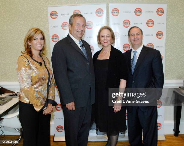 Fortune Washington D.C. Editor Nina Easton, Director of The National Economic Council Larry Summers, Chairman and CEO of Time Inc. Ann Moore and...