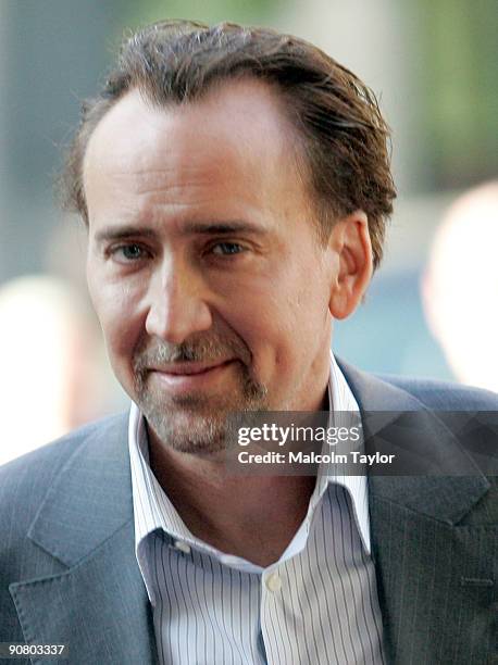 Actor Nicolas Cage arrives at the "Bad Lieutenant: Port Of Call New Orleans" screening held at the Ryerson Theatre on September 15, 2009 in Toronto,...