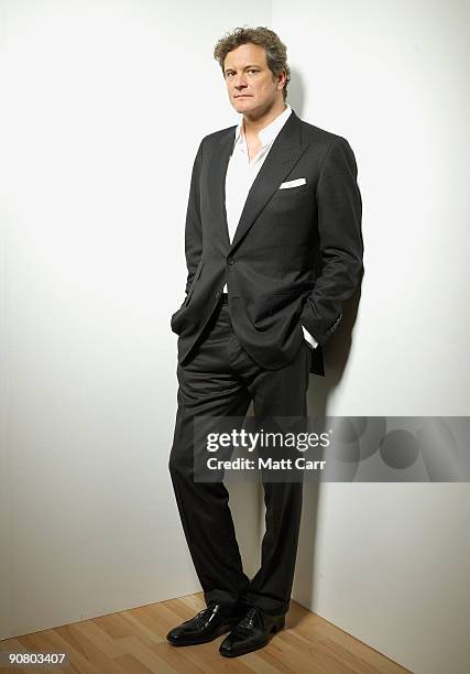 Actor Colin Firth from the film 'A Single Man' poses for a portrait during the 2009 Toronto International Film Festival at The Sutton Place Hotel on...