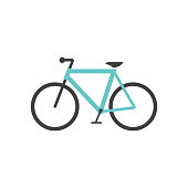 Flat icon - Road bicycle